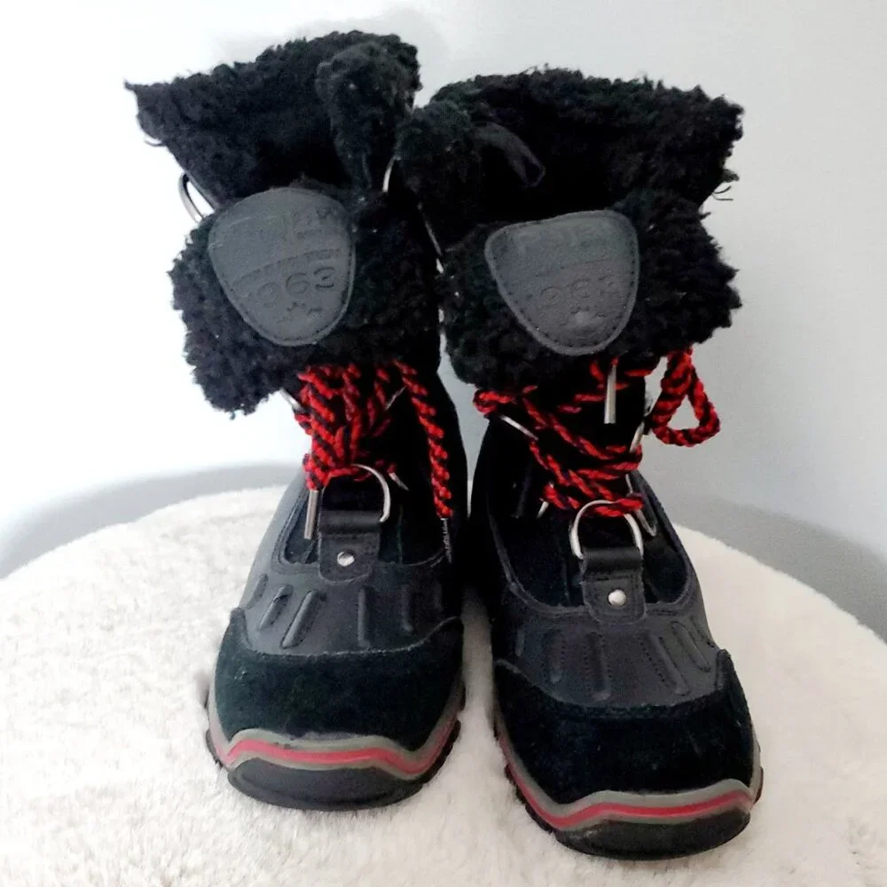 Pajar Canada Suede Alina Faux Fur Boots Waterproof Winter Snow Gorpcore 7-7.5